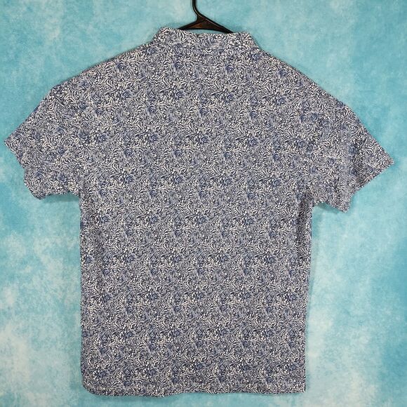 JB Workshop Men's Polo Shirt, Blue White, Size Large - Picture 2 of 4